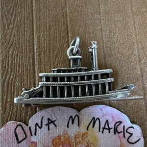 James Avery Rare Retired HFT Steamboat Charm! 925